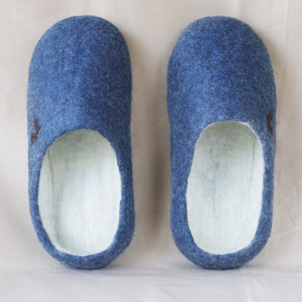 Chaussons adulte en laine Mérinos feutrée