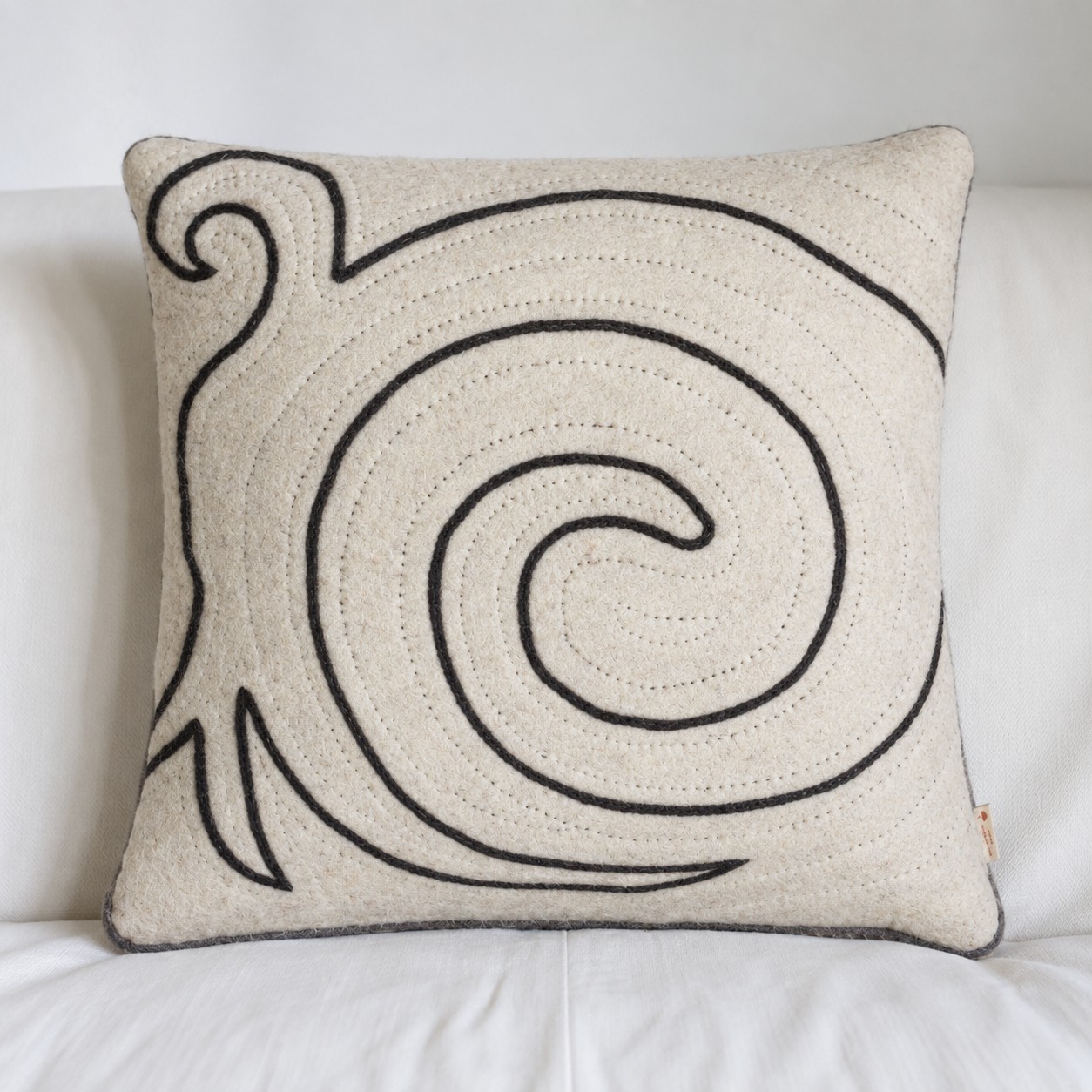 Houss de coussin blanc Aigul