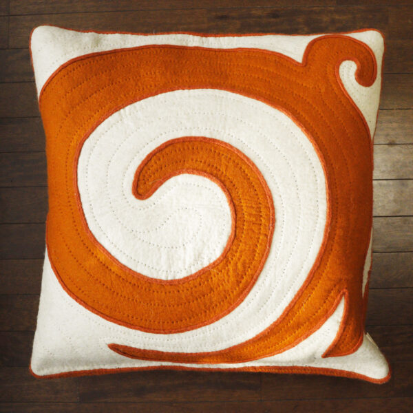 Coussin de sol Aïgul orange