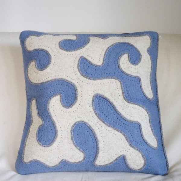 Housse de Coussin Cumulus bleu clair