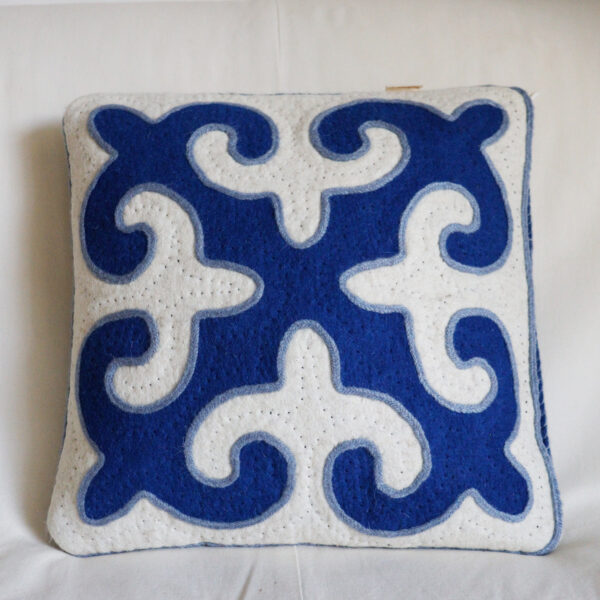 Housse de Coussin Origine bleu