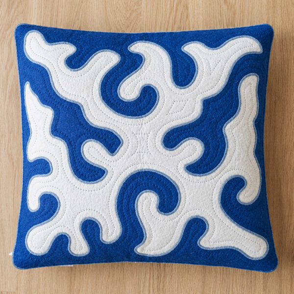 Coussin de sol Cumulus bleu foncé